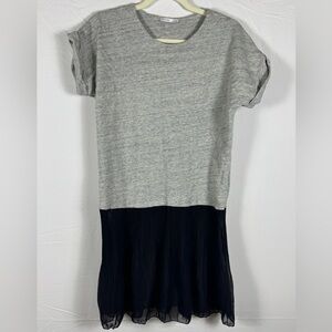 NWOT Zara Grey Black T Shirt Tunic Dress- S